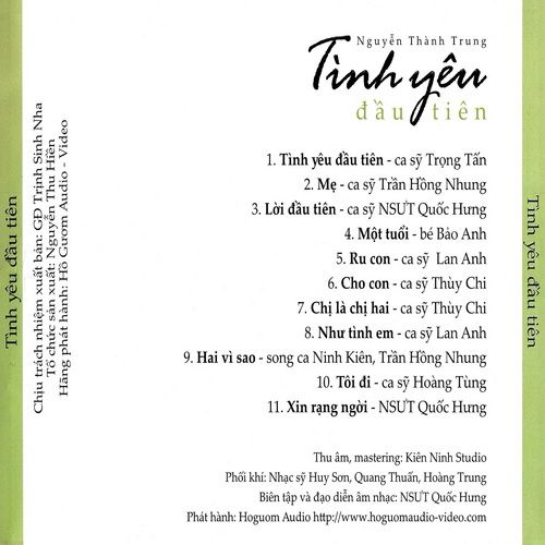 Album Tình Yêu Đầu Tiên - Quốc Hưng (NSND)